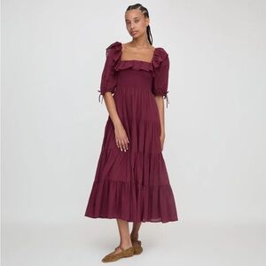 NWOT SOLD OUT Hill House Home Corinne Burgundy Nap Dress - XS